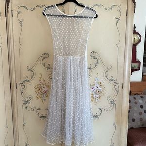 Vintage White Polka Dot Tulle Dress